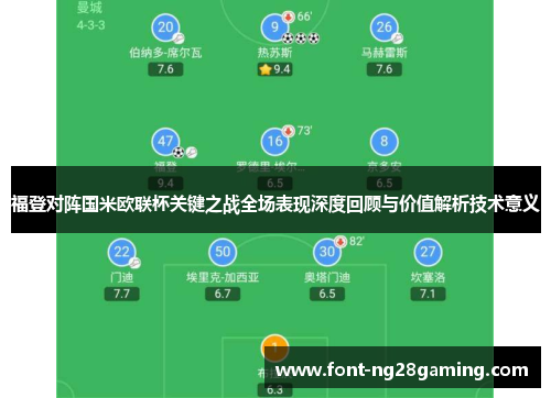 福登对阵国米欧联杯关键之战全场表现深度回顾与价值解析技术意义